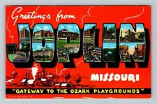 Joplin MO-Missouri General Greetings Hotel Memorial School Vintage Postcard picture