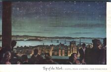 San Francisco California Top of the Mark Evening View 1948 Advertising Postcard picture