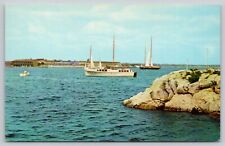 Postcard RI Newport Brenton Cove Fort Adams In Background UNP A29 picture