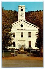 c1950 Mariposa Courthouse White Wooden Clock Tower View California CA Postcard picture