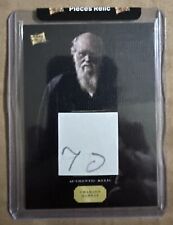 2023 Pieces of the Past Canvas Charles Darwin Handwritten Relic 70 Rare picture