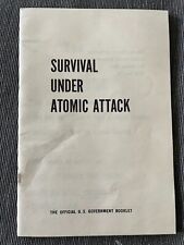 1950 BOOKLET SURVIVAL UNDER ATOMIC ATTACK US Government picture
