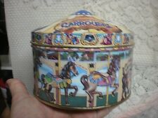 1996 Hershey’s Chocolates Park Hometown Series tin can Canister #13 Carrousel #2 picture