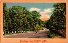 1940'S. GREETINGS FROM HARDY, ARKANSAS. POSTCARD. sc31 picture
