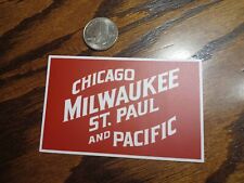 Chicago Milwaukee St Paul & Pacific Railroad laminated die-cut vinyl sticker picture