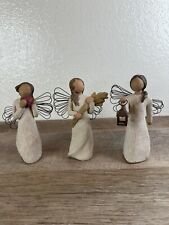 Lot Of 3 Demdaco Susan Lordi Willow Tree Angel Of The Heart, Autumn, And Of Hope picture