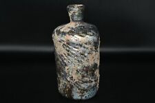 Stunning Large Ancient Roman Glass Iridescent Bottle with Lovely Rainbow Patina picture
