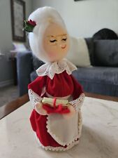 Vintage Mrs. Claus Figure, Handmade, Christmas,  Holiday Decor, Christmas picture