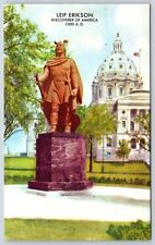 Postcard Leif Erikson Discover Of America 1000 A.D., St. Paul Minnesota Unposted picture