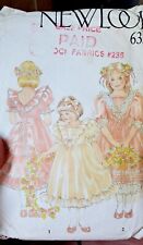 Vtg New Look Sewing Pattern 6357 Flower Girl Dresses Cut- Altogether All Sizes picture