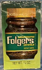 Vintage Folgers Decaffeinated Crystals Instant Coffee Single Serving Packet NOS picture