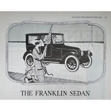 The FRANKLIN Sedan - Original 1919 Full-Page Print Ad - Ladies Seaside Boardwalk picture