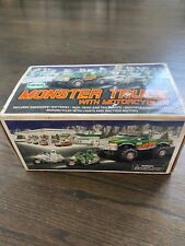 VINTAGE 2007 HESS MONSTER TRUCK WITH MOTORCYCLES USED (DAMAGED BOX) picture