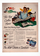 Vintage Print Ad 1949 Chase & Sanborn Coffee Early Morning Angels Children picture