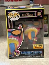 Funko Pop Black Light Summer Stitch 1414 Hot Topic Exclusive  picture