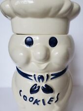 Vintage 1973 Pillsbury Doughboy Cookie Jar Ceramic with Rare Beige Glaze picture