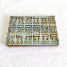 Vintage Chetna Beedi Works Adv Metal Wooden Printing Stamp Seal Mould W811 picture
