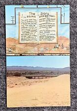 Story of the Mojave River Bed Commemorative Sign Barstow CA Multiview Postcard picture