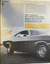 1969 Road Test Dodge Challenger GT illustrated picture