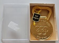 Vintage Authentic Germany Munich 1972 Olympic Games Gold Metal Bottle Opener picture