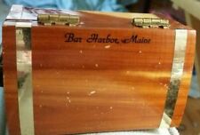 Vintage Souvenir Small Wooden Box from BAR HARBOR MAINE picture