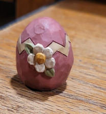 B. Lloyd 2006 Small Easter Egg Figurine- Mauve/Dark Pink w/Flower picture