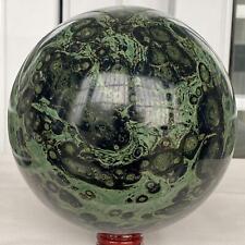5980g Natural Eye Green Kambaba Jasper Stromatolite Crystal Sphere Ball picture