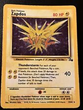 Zapdos Holo (15/62) Fossil Set / English Pokemon Card / Very Good Condition picture