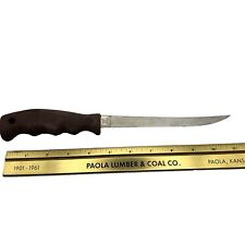 Vintage BUCK 123 FILLET KNIFE With Sheath USA 11