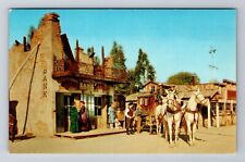 Knots Berry Farm CA-California, Ghost Town Stage at Miners Bank Vintage Postcard picture