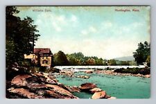 Huntington MA-Massachusetts, Williams Dam, Antique, Vintage Souvenir Postcard picture