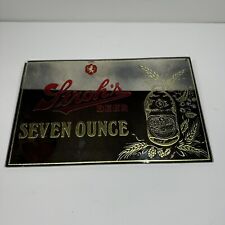 VTG Stroh's Beer Seven Ounce Mirror Sign Advertising 8”x12.5” Bar Mancave picture