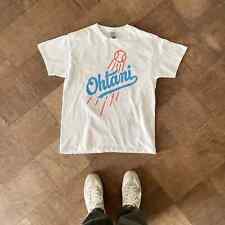 Shohei Ohtani Dodgers Shirt White - Ohtani Dodgers logo baseball tee, MLB Ohtani picture