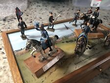 Civil War U. S. Military Academy Confederate Figurines & Case, West Point, NY picture