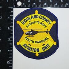RICHLAND COUNTY, SC, SHERIFF AVIATION UNIT PATCH. 4x4.5 Inches. Great Condition picture