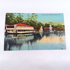 Eureka Springs Arkansas -Lucerne Lake Resort- Pavilion on Lake Postcard c1930 picture