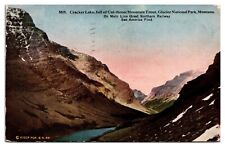 1916 Cracker Lake, Full of Mtn Trout, Glacier National Park, MT Postcard picture
