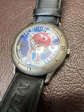 Vintage M&Ms Wristwatch 1998 Official Candy of the New Millennium Black Leather picture