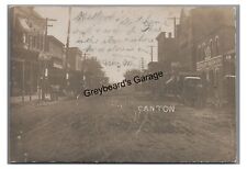 RPPC Street View CANTON MO Missouri Vintage 1906 Real Photo Postcard picture