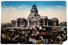 Aerial View of Palais de Justice, Law Courts Of Brussels, Belgium Postcard picture