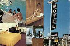 Flamingo Motor Hotel ~ Calgary Alberta Canada pool sauna ~ postcard  sku085 picture