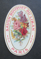 Old Vintage - Savon Bouquet du Liban - French Soap LABEL -  PARIS picture