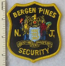 BERGEN PINES NEW JERSEY SECURITY PATCH Vintage ORIGINAL  picture