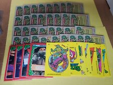 1989 Teenage Mutant Ninja Turtles TMNT Cards Lot x 37 + 7 Unpealed Stickers 🔥  picture