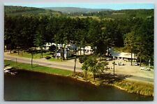 c1950's Overlooking Trent River The Pines Motel Trenton Ontario Canada Postcard picture