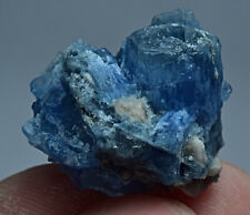 Unique Unusual Blue Vorobyevite Beryl Rosterite Crystal 35 Carat picture