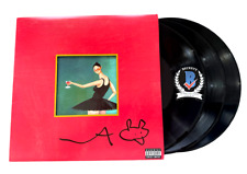 KANYE WEST SIGNED AUTOGRAPH VINYL MY BEAUTIFUL DARK TWISTED FANTASY BECKETT BAS picture