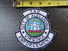 Vintage Alexandria Va Police Patch-Tag Enforcement Obsolete picture