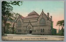 Library And Museum Of Art Pittsfield Massachusetts Divided Back Vintage Postcard picture