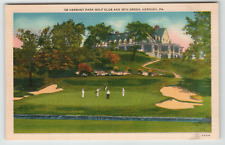 Postcard Linen Hershey Park Golf Club at 18th Hole Hershey, PA picture